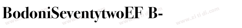 BodoniSeventytwoEF B字体转换